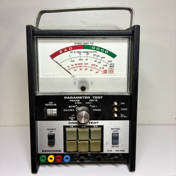 Sencore TF30 Super Cricket Circuit Transistor FET Tester Plus Manual - Picture 1 of 6